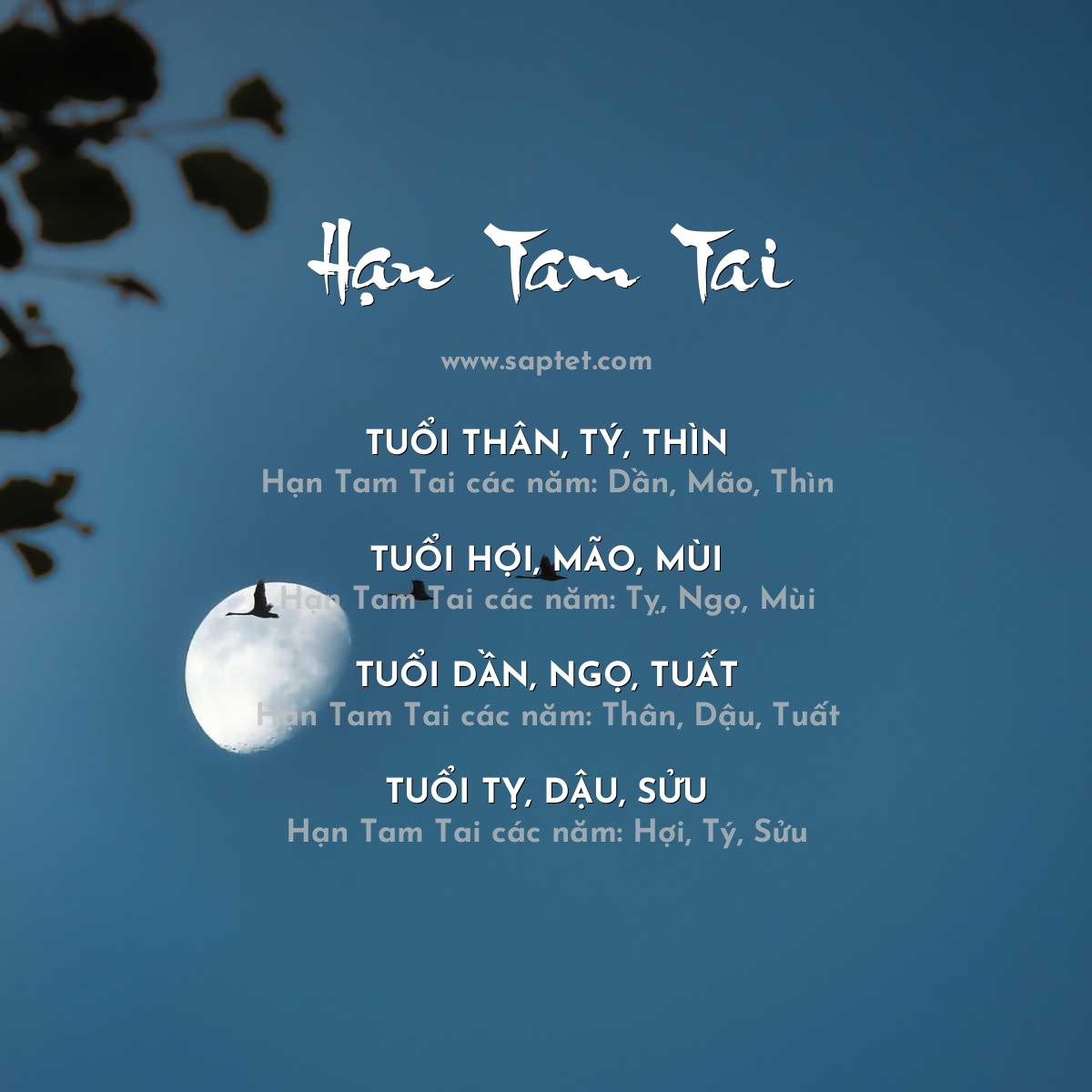 Năm hạn Tam Tai và cách tính tam tai